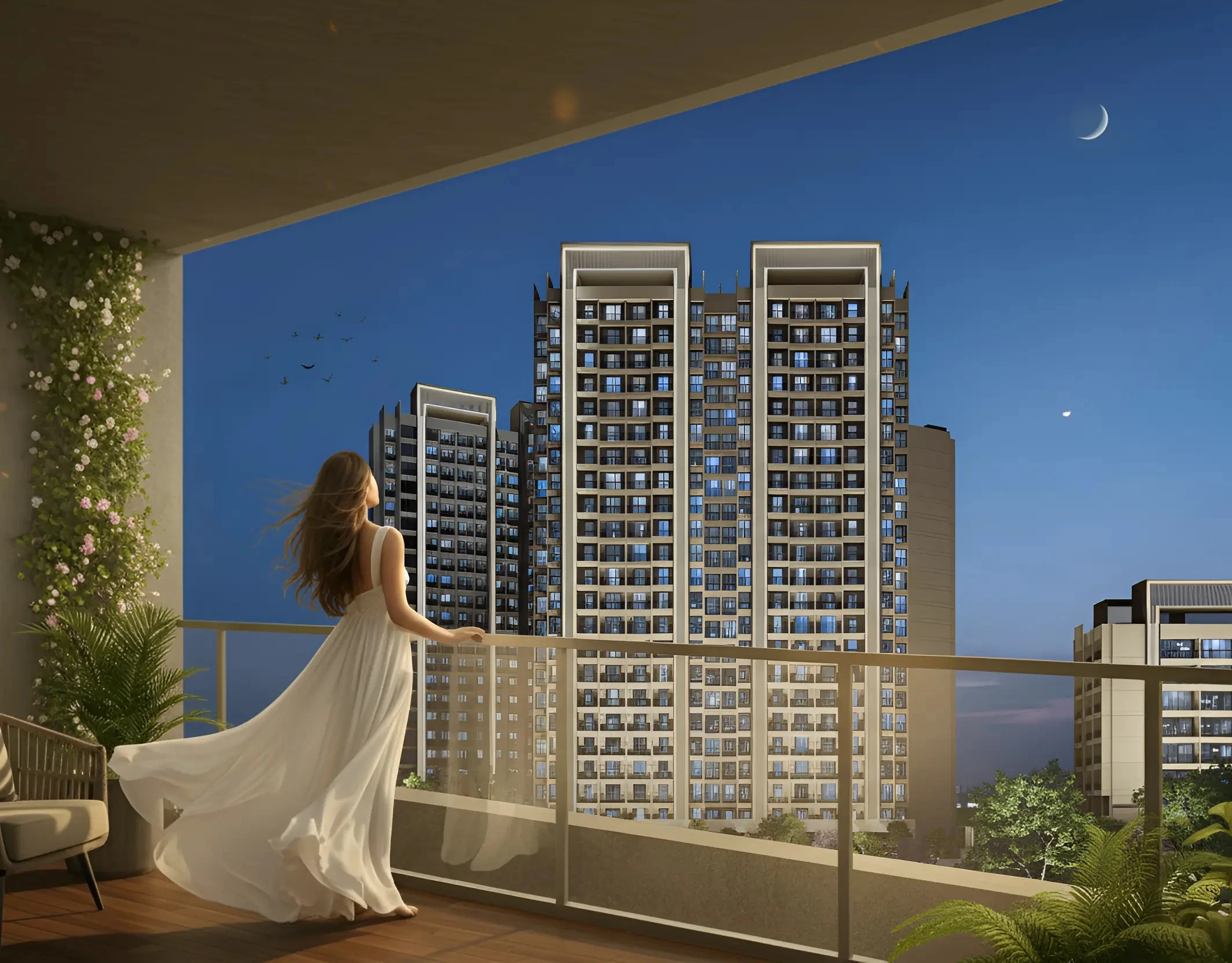 The Aura Residences — a view of the residential setting
